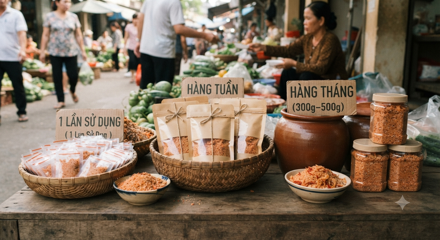 Gợi ý lựa chọn quy cách gói theo từng tần suất sử dụng thực tế